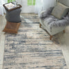 Nourison Rustic Textures Rug RUS04 Beige Grey Runner lifestyle picture in the sitting room