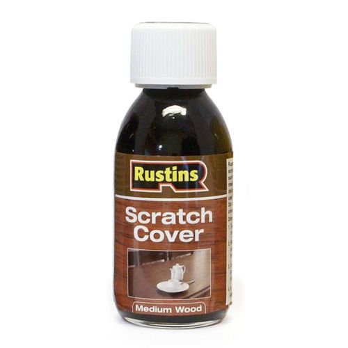 Rustins Scratch Cover Polish 125ml Medium Wood photo on the white background