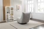 Ryder Recliner Armchair Light Grey life style back view photo.