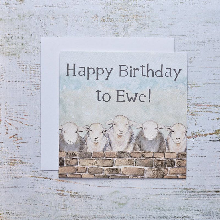 Sheep Happy Birthday to Ewe Card