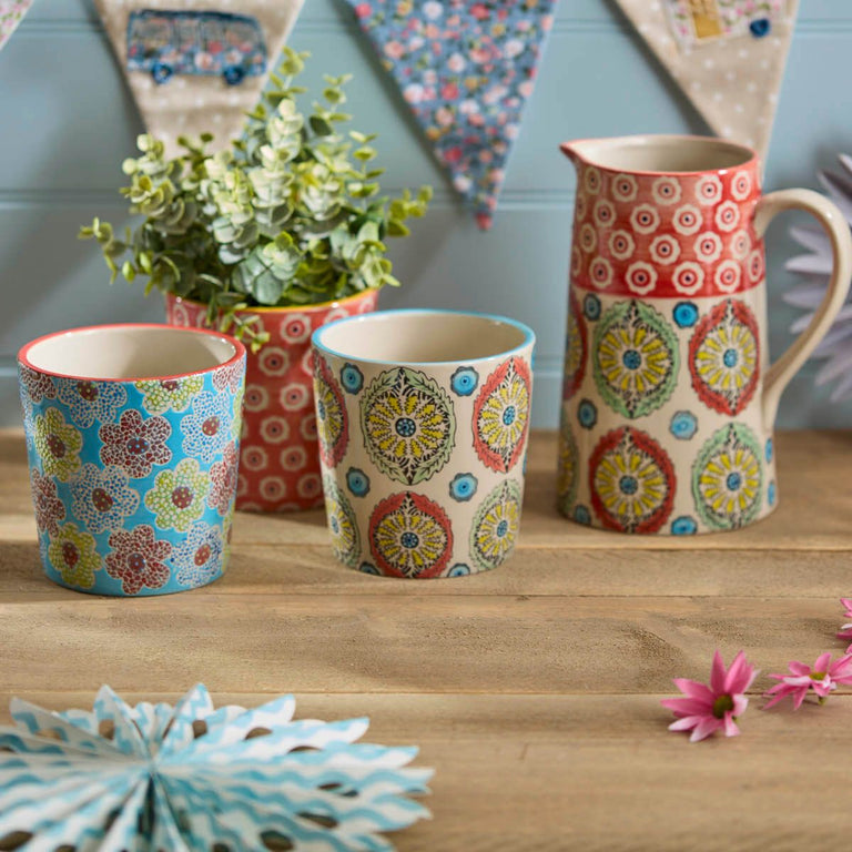 Summer Vibe Tall Ceramic Jug