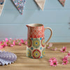 Multicolored Summer Vibe Tall Ceramic Jug