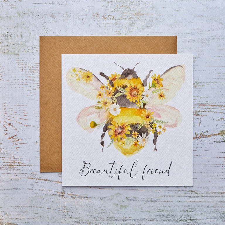 Sunflower Beeautiful Friend Bee Card