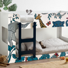 Kids' bunk bed with safari charm.