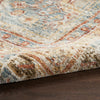 Nourison Sahar Rug SHR01 Blue machine-made rug with a ow-high cut pile