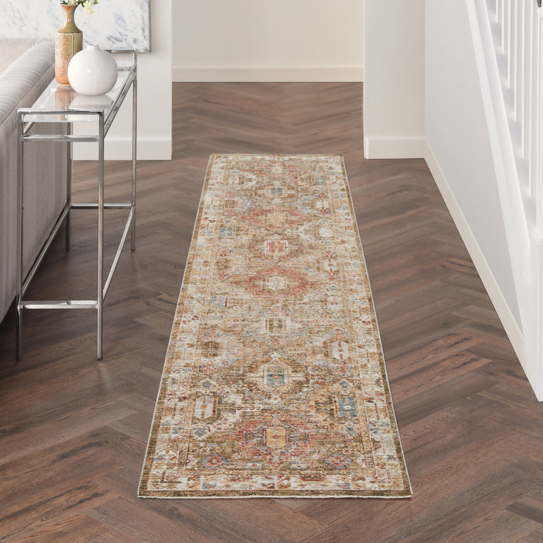Nourison Sahar Rug SHR01 Green Runner