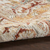 Nourison Sahar Rug SHR02 Rust machine-made rug with a cut pile
