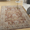 Nourison Sahar Rug SHR02 Rust lifestyle picture in the living room