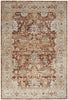 Nourison Sahar Rug SHR02 Rust picture of the rug damask design