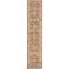Nourison Sahar Rug SHR02 Rust Runner distressed damask designed rug