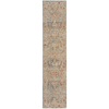 Nourison Sahar Rug SHR03 Blue Runner picture of the rug damask design