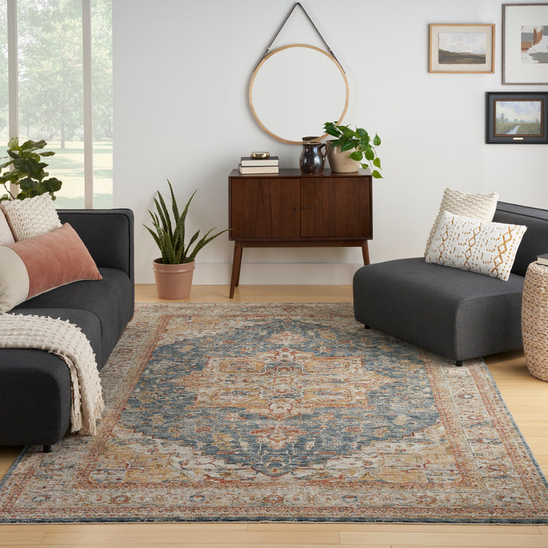 Nourison Sahar Rug SHR06 Ivory Blue