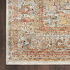 Nourison Sahar Rug SHR06 Ivory Rust with a bordered design and fringed ends