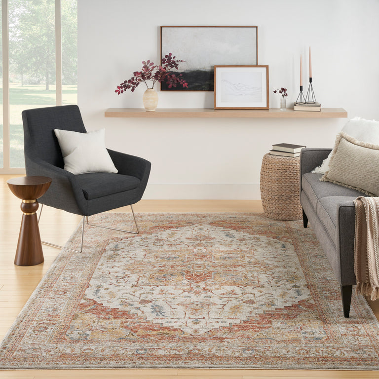 Nourison Sahar Rug SHR06 Ivory Rust