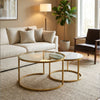 Salzburg marble and glass nesting coffee tables shown from another angle (2)
