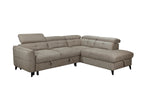 Samantha Fabric Corner Sofabed RHF Brown picture on the white background