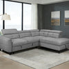 Samantha Corner Sofabed RHF Grey life style picture