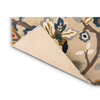 Sanderson Amanpuri Floral Rug Stone with a cotton and latex backing