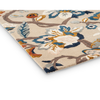 Sanderson Amanpuri Floral Rug Stone hand-tufted wool rug with a cut pile