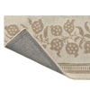 Sanderson Anaar Floral Rug Flax with a cotton and latex backing