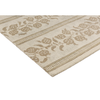 Sanderson Anaar Floral Rug Flax made in a beige and taupe colors