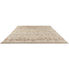 Sanderson Anaar Floral Rug Flax hand-tufted wool rug with a cut pile