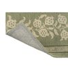 Sanderson Anaar Floral Rug Forest Green with a cotton and latex backing