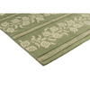 Sanderson Anaar Floral Rug Forest Green hand-tufted wool rug with a cut pile