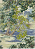 Sanderson Ancient Canopy Floral Rug Forest Green picture of the rug floral pattern