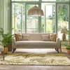 Sanderson Calathea Outdoor Floral Rug Samphire lifestyle picture in the patio