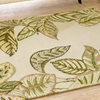 Sanderson Calathea Outdoor Floral Rug Samphire close-up view picture of the pattern