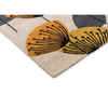 Sanderson Dandelion Clocks Outdoor Floral Rug Ochre/Silver hand-tufted rug with a loop pile