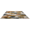 Sanderson Dandelion Clocks Outdoor Floral Rug Ochre/Silver perfect for indoor and outdoor use