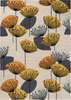 Sanderson Dandalion Clocks Outdoor Floral Rug Ochre/Silver picture of the rug floral design