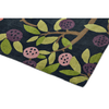 Sanderson Foraging Floral Rug Indigo hand-tufed wool rug with a cut pile