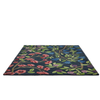 Sanderson Foraging Floral Rug Indigo perfect for living rooms and bedrooms