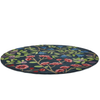 Sanderson Foraging Floral Rug Indigo Round perfect for bedrooms or under dining table