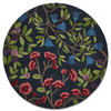Sanderson Foraging Floral Rug Indigo Round picture of the rug floral design