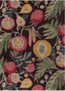 Sanderson Jackfruit Floral Rug Cherry Alabaster picture of the rug floral design