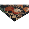 Sanderson Jackfruit Floral Rug Turmeric Indigo hand-tufted wool rug with a cut & loop pile