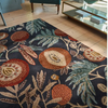 Sanderson Jackfruit Turmeric Indigo Rug 148708 close view life style picture