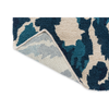 Sanderson Kasuri Outdoor Abstract Rug Indigo with a polypropylene backing