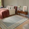 Sanderson Linnean Bohemian Rug Porcelain lifestyle picture in the bedroom