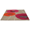 Sanderson Poppies Floral Rug Red Orange perfect fit for the bedrooms and living rooms