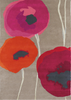 Sanderson Poppies Floral Rug Red Orange picture of the rug floral design