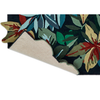 Sanderson Robins Wood Floral Rug Forest Green with a cotton and latex backing