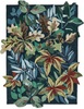 Sanderson Robins Wood Floral Rug Forest Green picture of the rug floral design