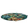 Sanderson Robins Wood Floral Rug Forest Green Round perfect fit for bedrooms and under dining table