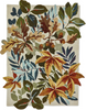 Sanderson Robins Wood Floral Rug Russel Brown picture of the rug floral design and abstract shape