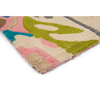 Sanderson Rose & Peony Floral Rug Cerise handtufted wool rug with a cut and loop pile
